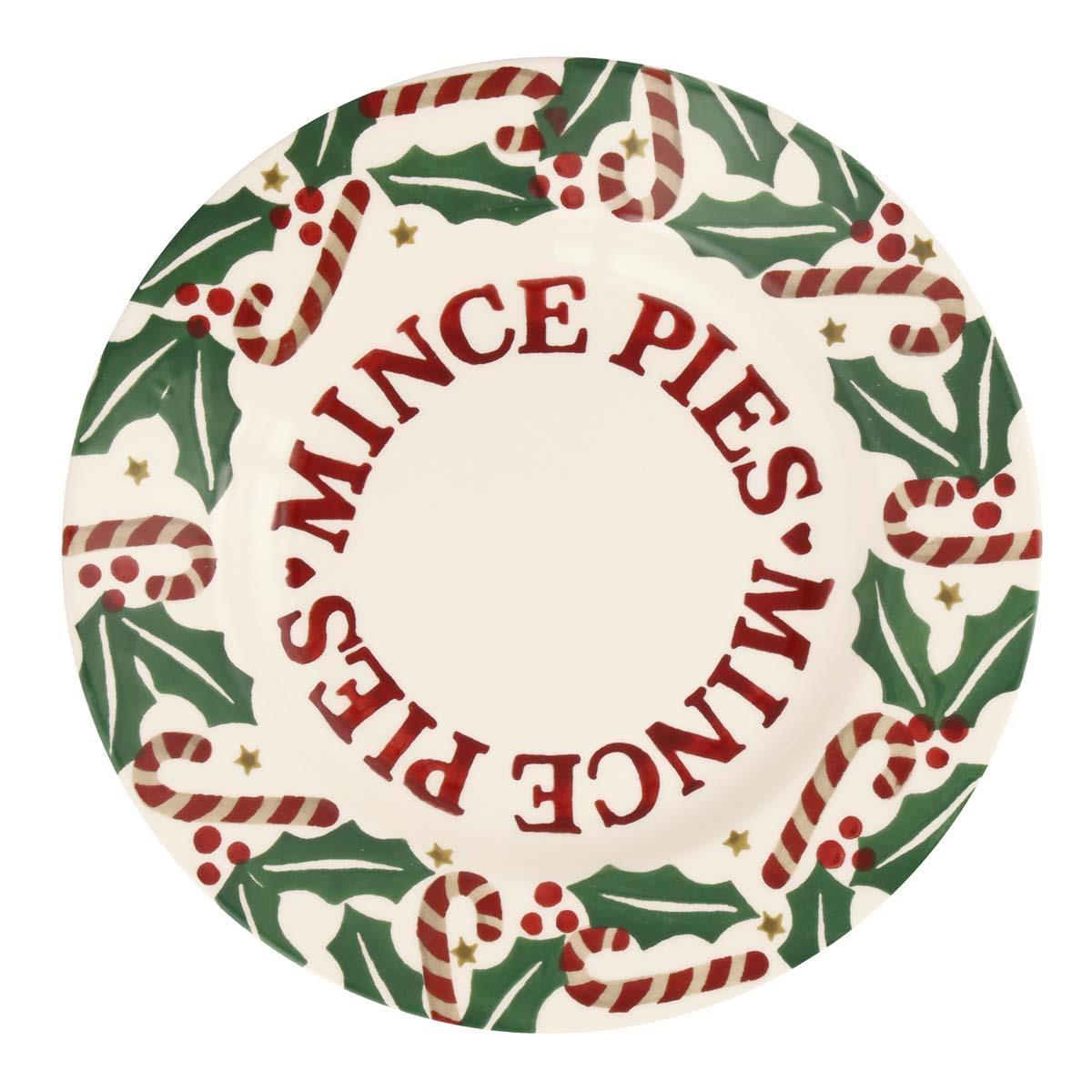 Emma Bridgewater Candy Canes Medium Dinner Plate 8.5 inch