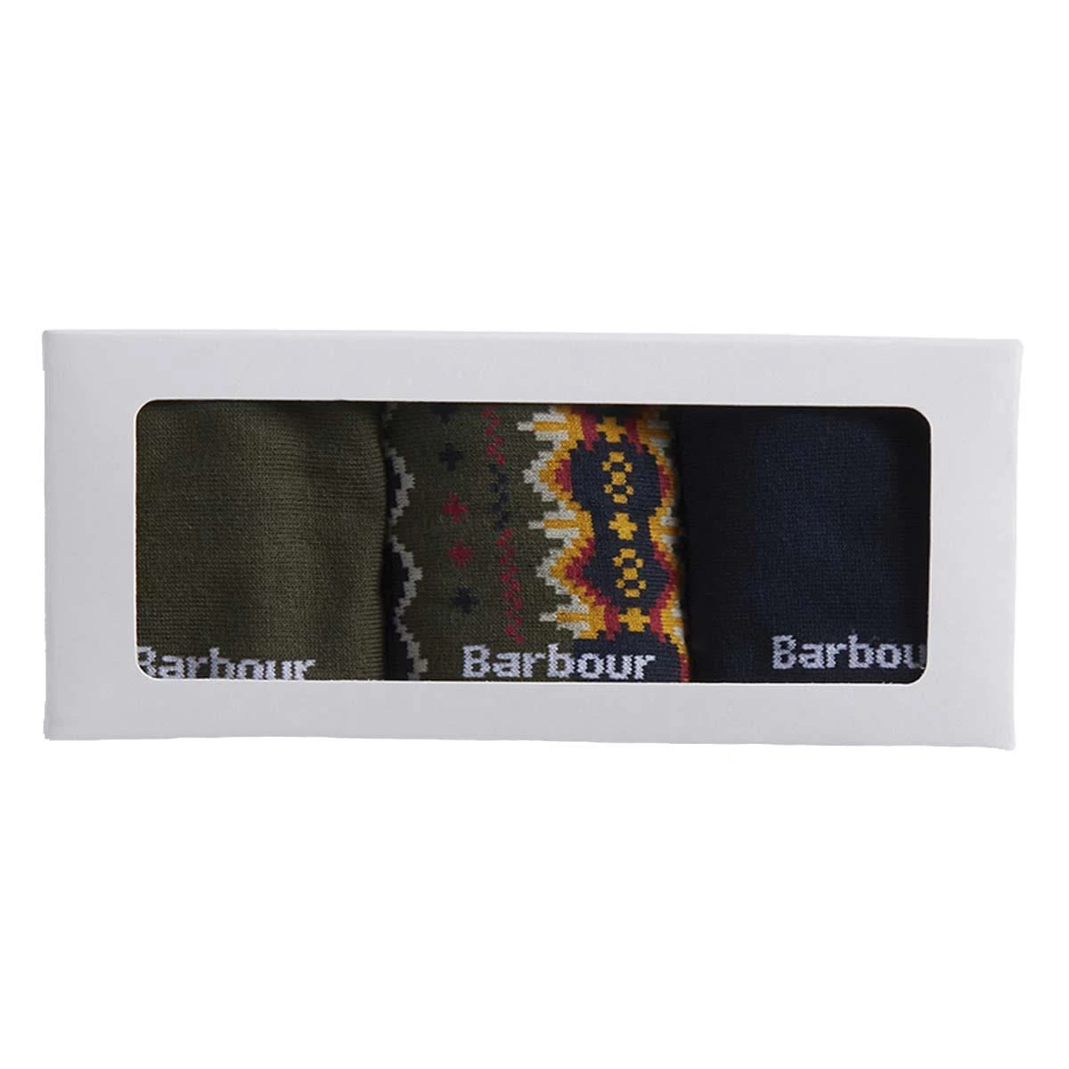 Barbour Mens Case Fair Isle Sock Gift Box