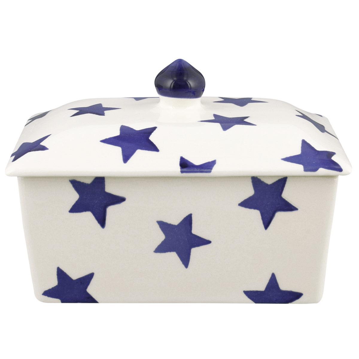 Emma Bridgewater Blue Star Small Butter Dish