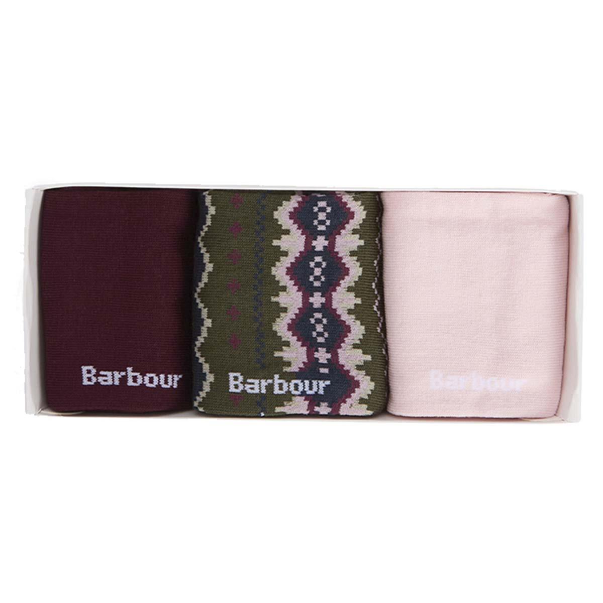 Barbour Womens Helen Fair Isle Sock Gift Set