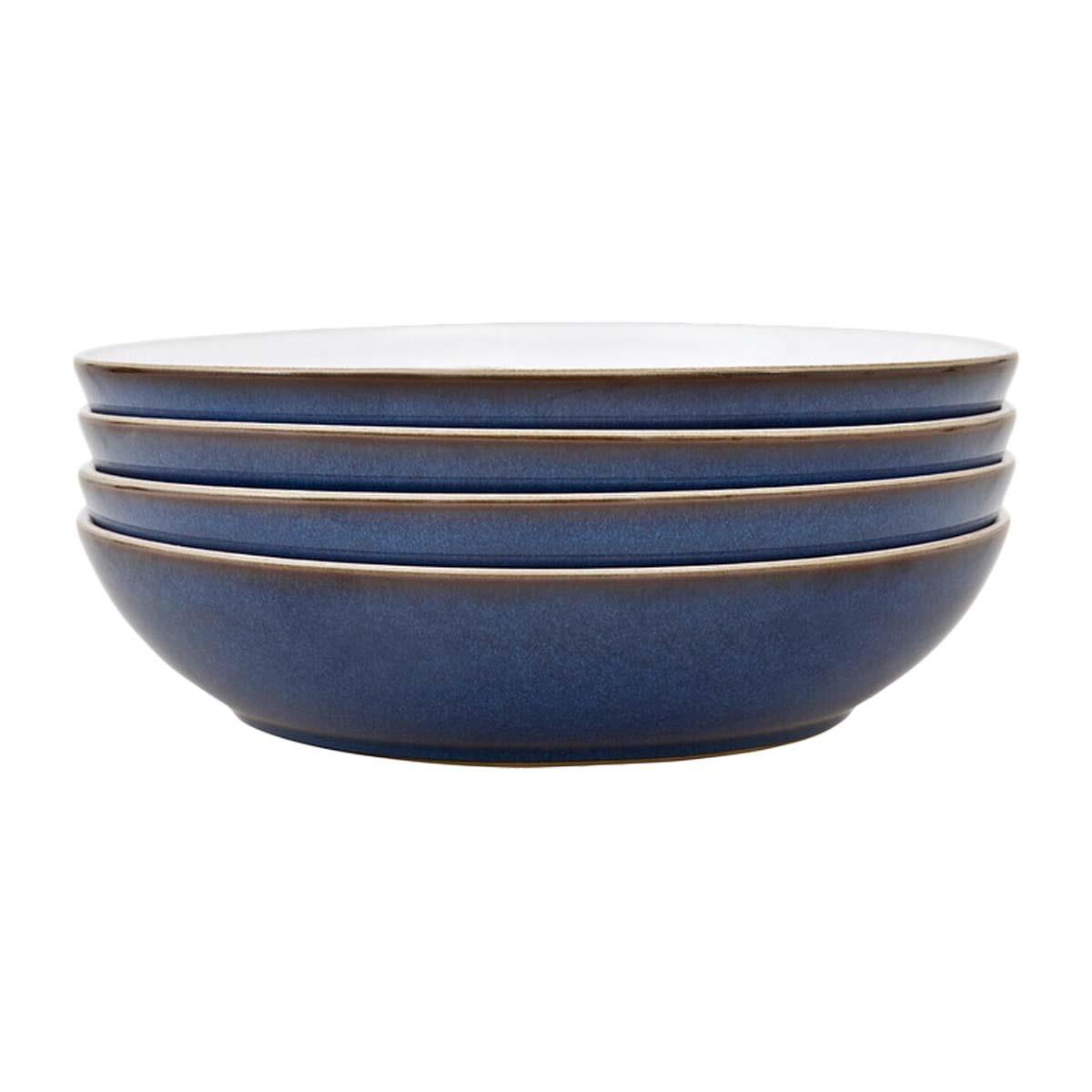 Denby Imperial Blue 4 Piece Pasta Bowl Set