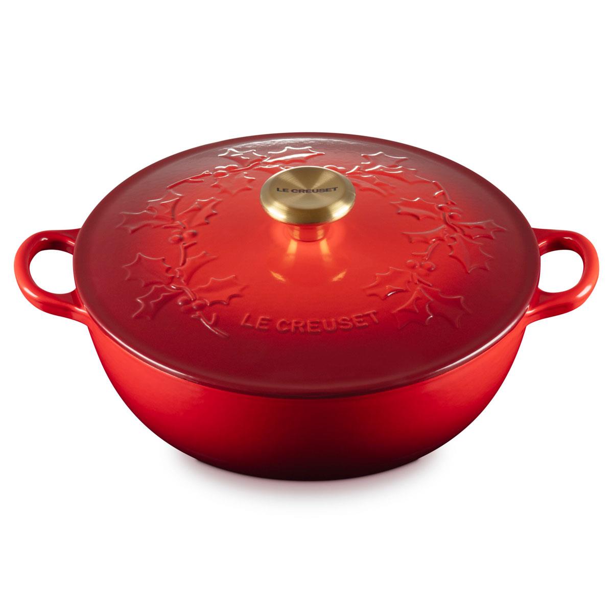 Le Creuset Classic Cast Iron Holly Soup Pot 26cm