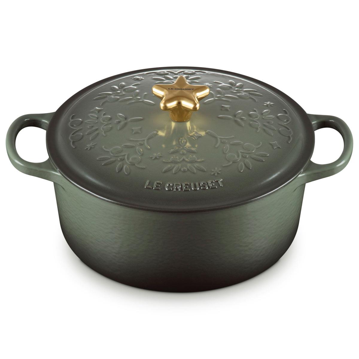 Le Creuset Signature Cast Iron Noel Round Casserole 24cm