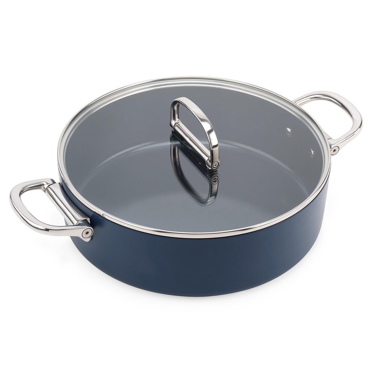 Joseph Joseph Space Folding Handle Ceramic Non-stick Shallow Casserole With Lid
