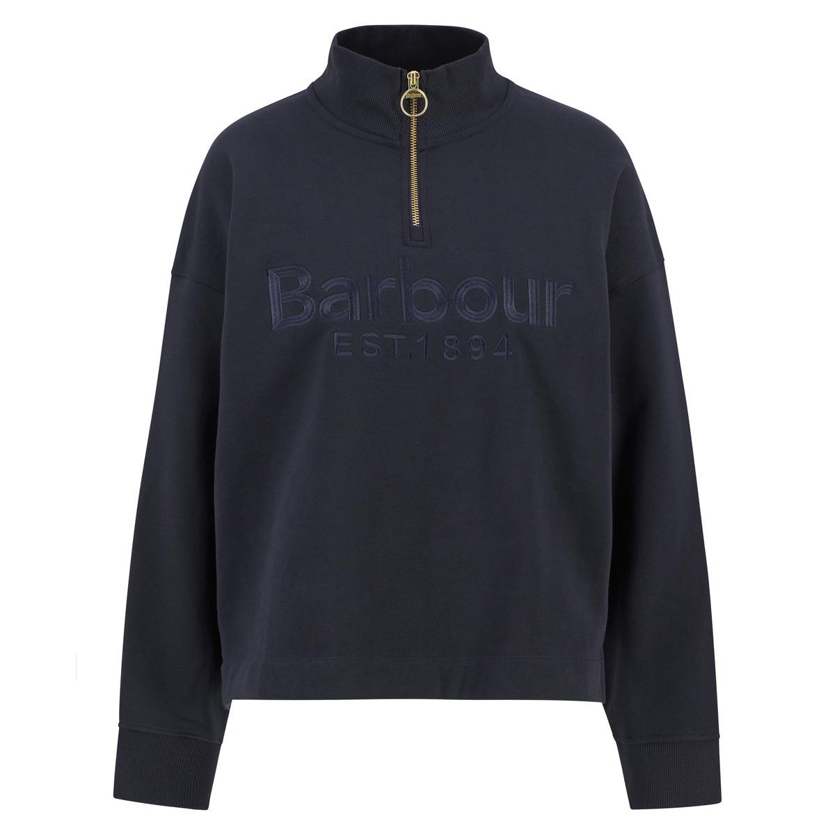 Barbour Womens Sara Half Zip Sweatshirt