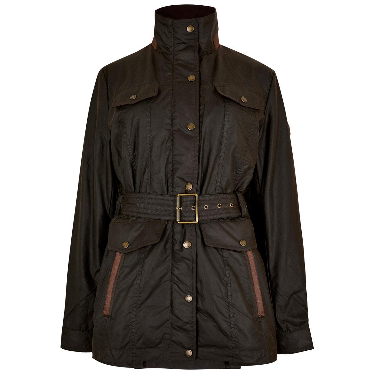 Dubarry Womens Gandon Belted Wax Jacket