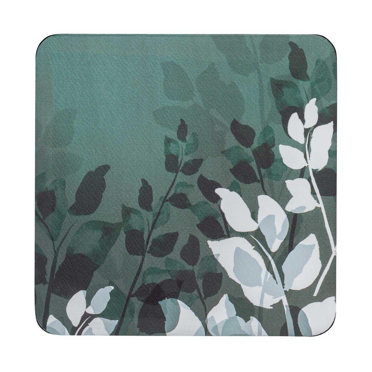Denby Colours Green Foliage Set of 6 Coasters