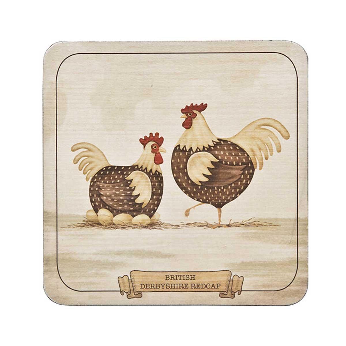 Denby Derbyshire Redcap Set of 6 Coasters