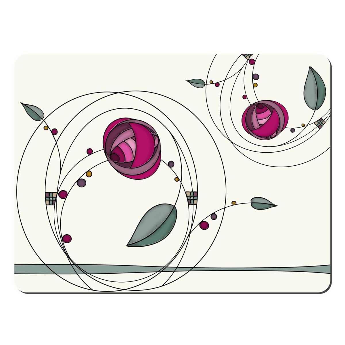 Denby Tiffany Rose Double Set of 6 Placemats