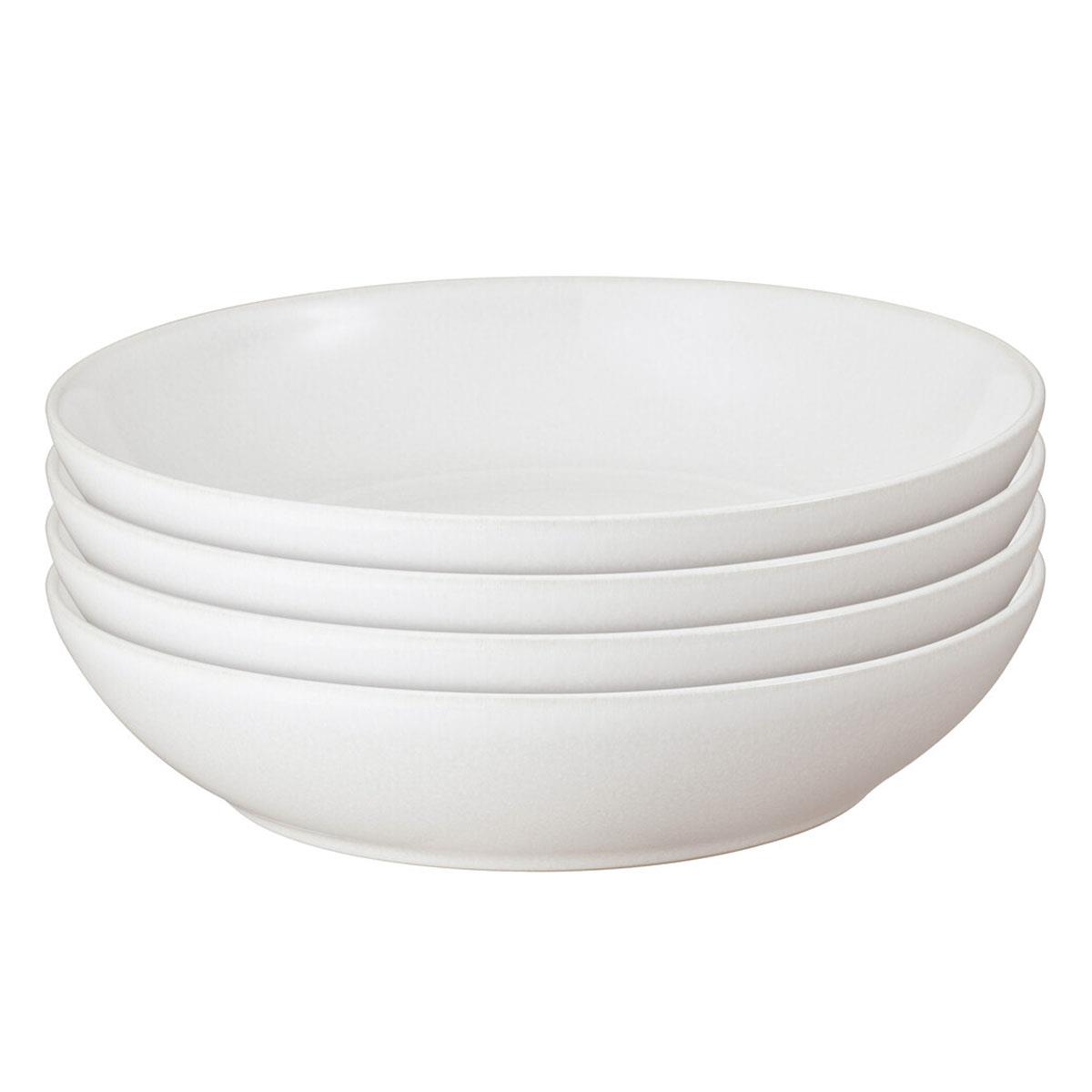 Denby Cotton White 4 Piece Pasta Bowl Set