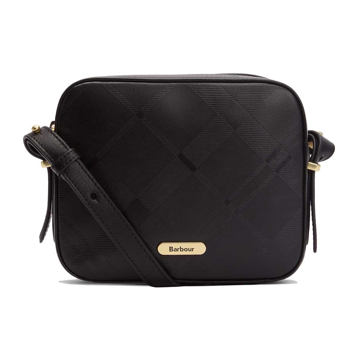 Barbour Womens Daphne Deboss Leather Crossbody Bag