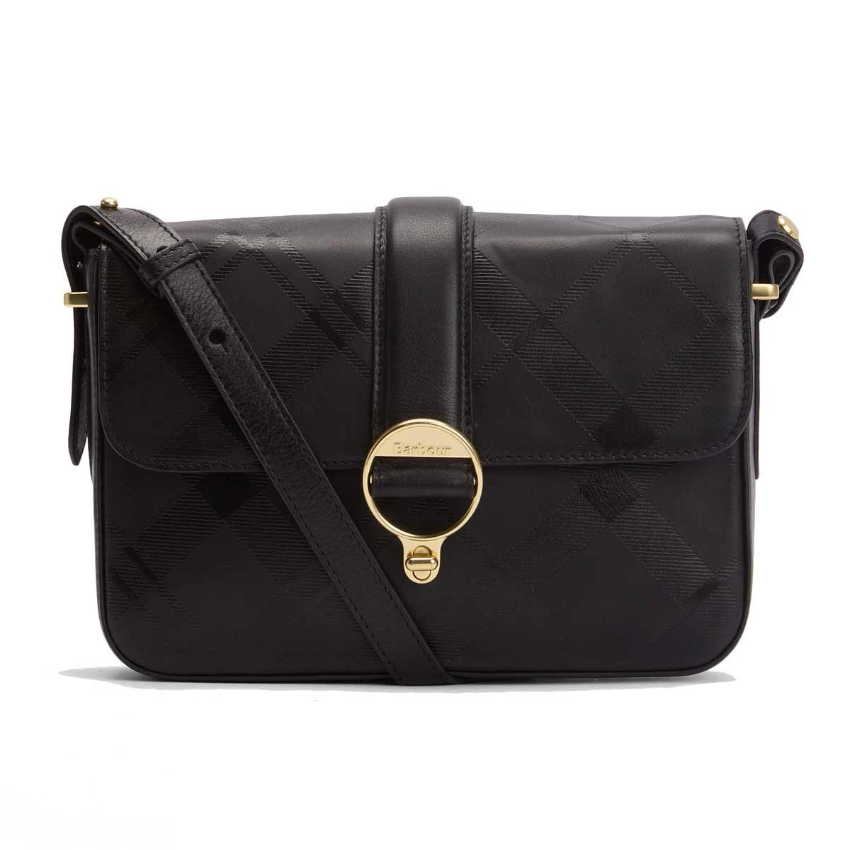 Barbour Womens Rosa Deboss Leather Crossbody Bag