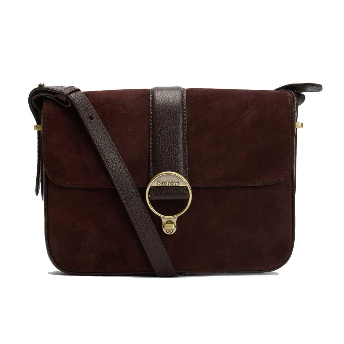 Barbour Womens Rosa Suede & Leather Crossbody Bag