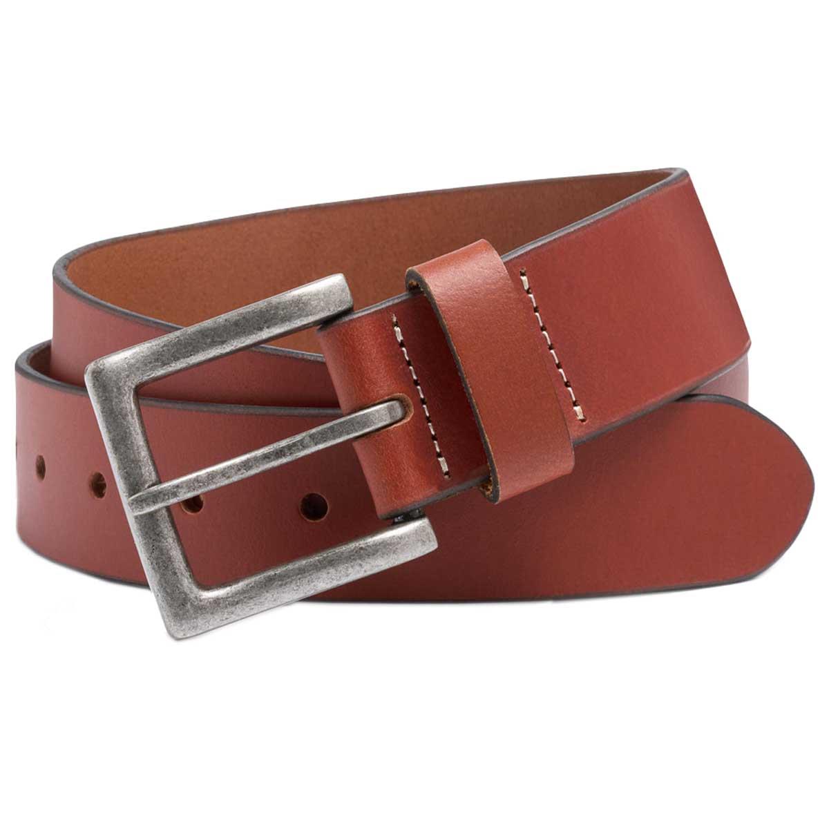 Ibex Mens 30024 Leather Jeans Belt With Silver Buckle 40mm