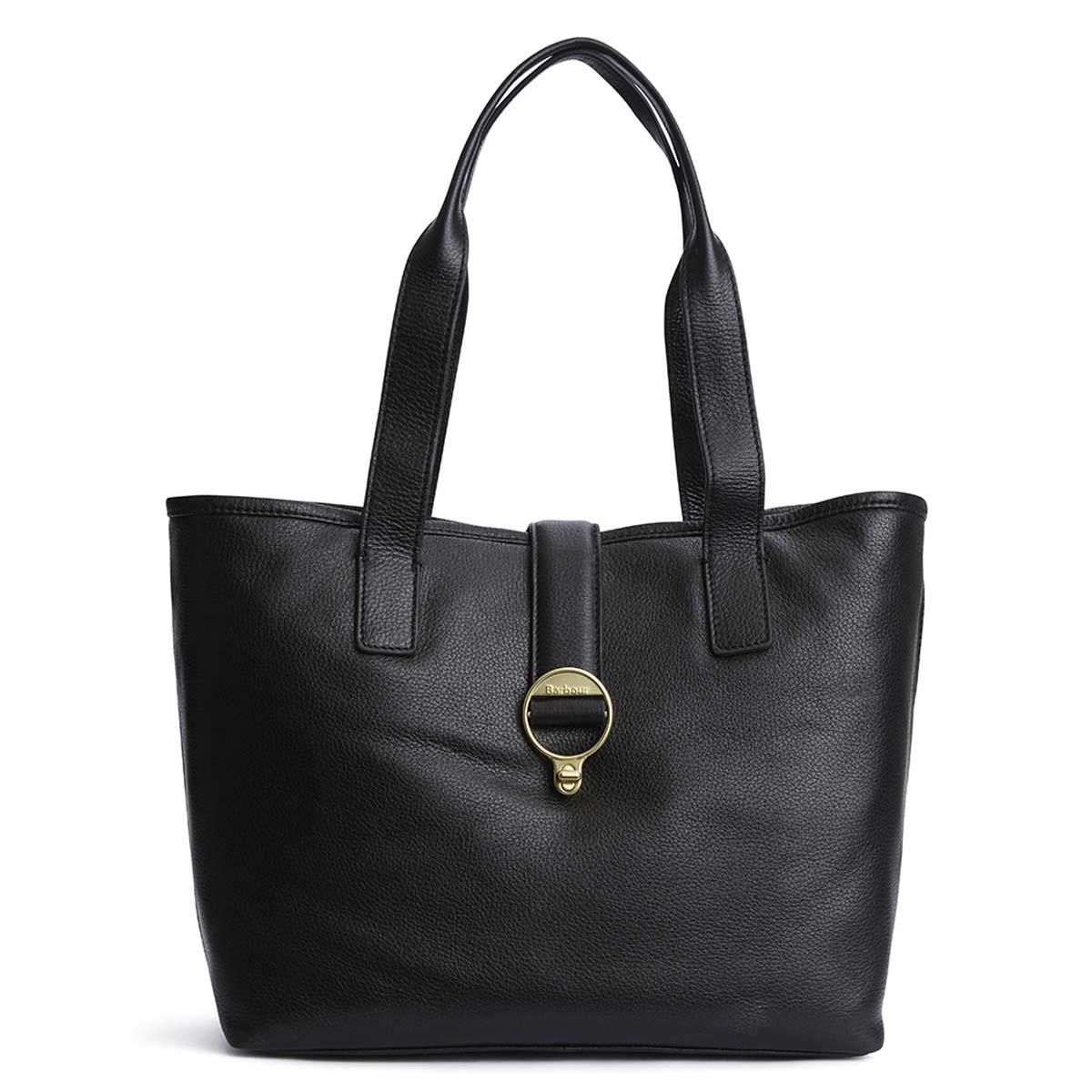 Barbour Womens Alder Leather Tote Bag
