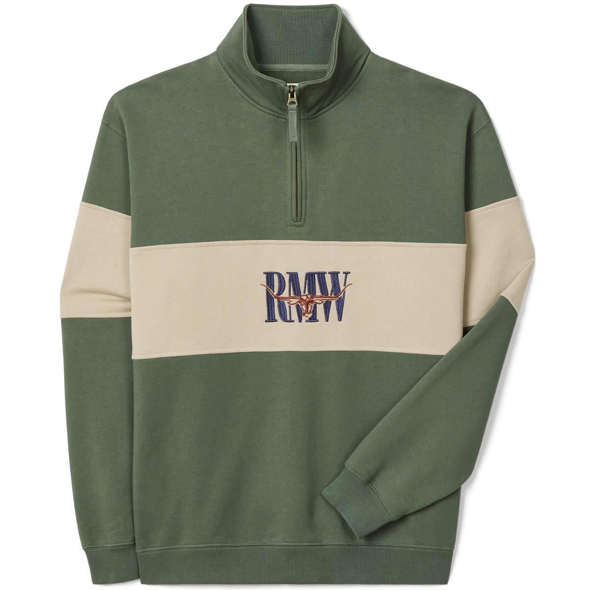 R.M. Williams Mens Heritage 1/4 Zip Sweatshirt