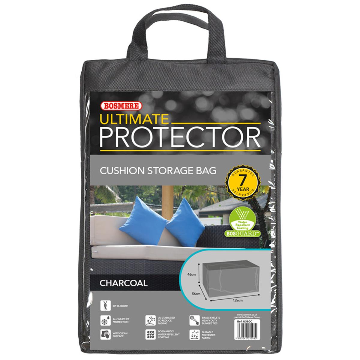 Bosmere Ultimate Protector Cushion Storage Bag Charcoal U580C