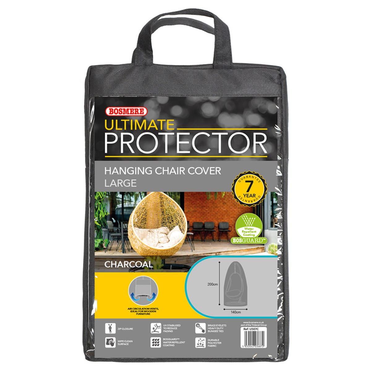 Bosmere Ultimate Protector Hanging Chair Cover Double Charcoal U507C