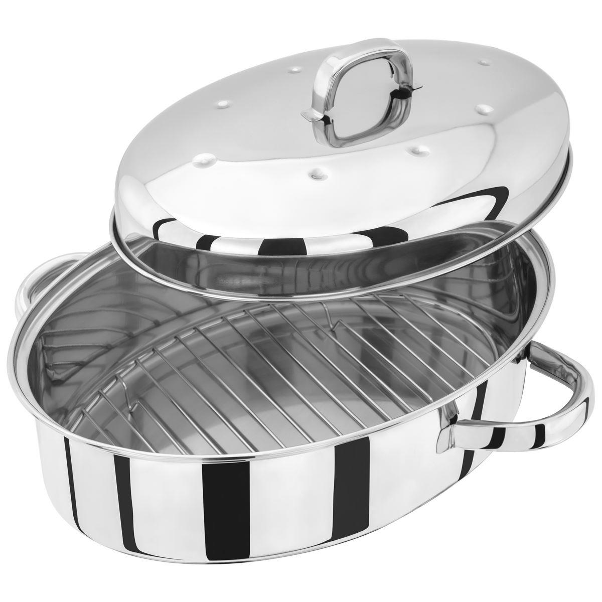 Judge Speciality Cookware Oval Roaster With Rack Judge Speciality Cookware Oval Roaster With Rack