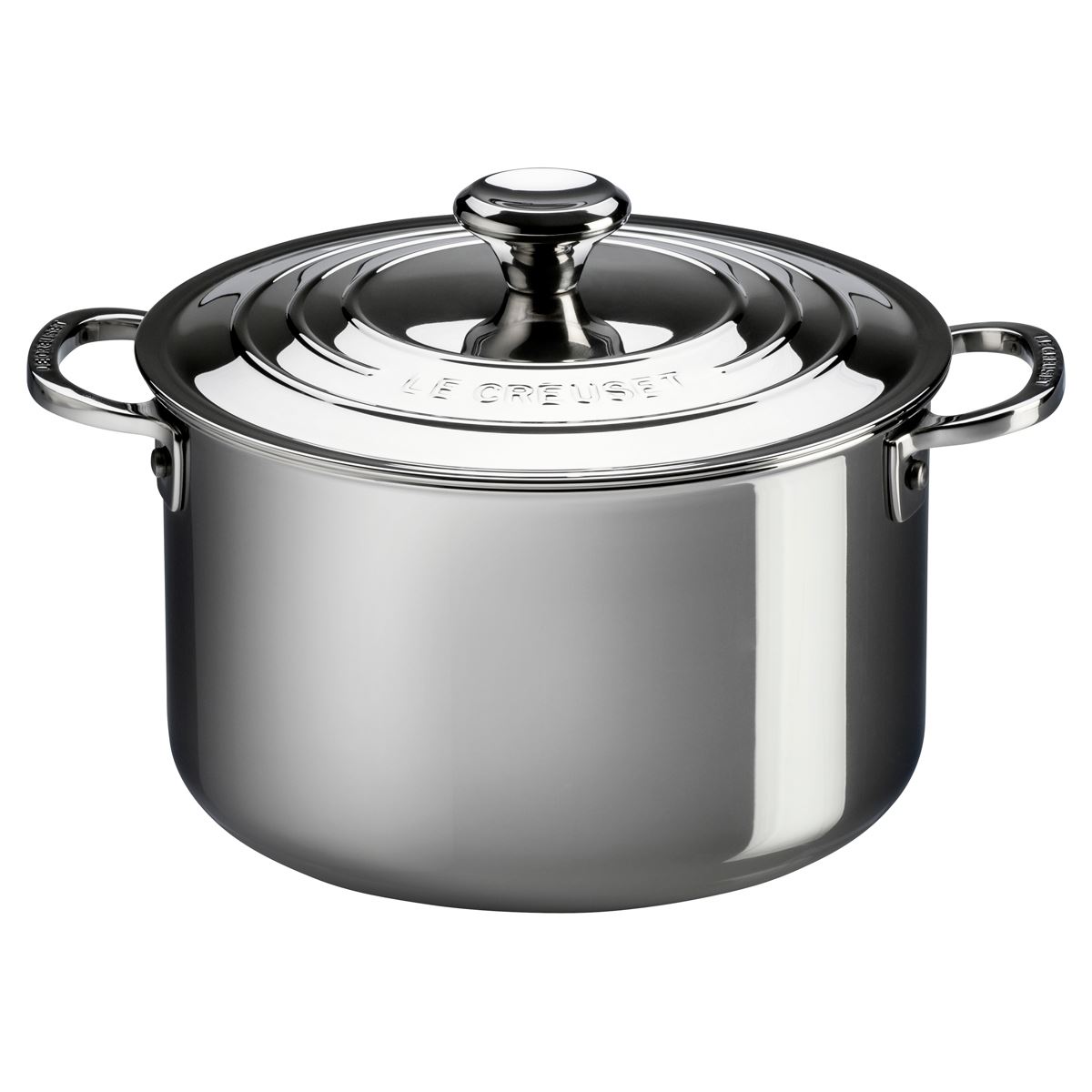 Le Creuset Signature Stainless Steel 28cm Stock Pot With Lid