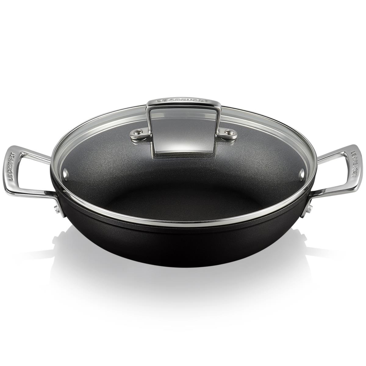 Le Creuset Toughened Non-Stick Shallow Casserole With Glass Lid
