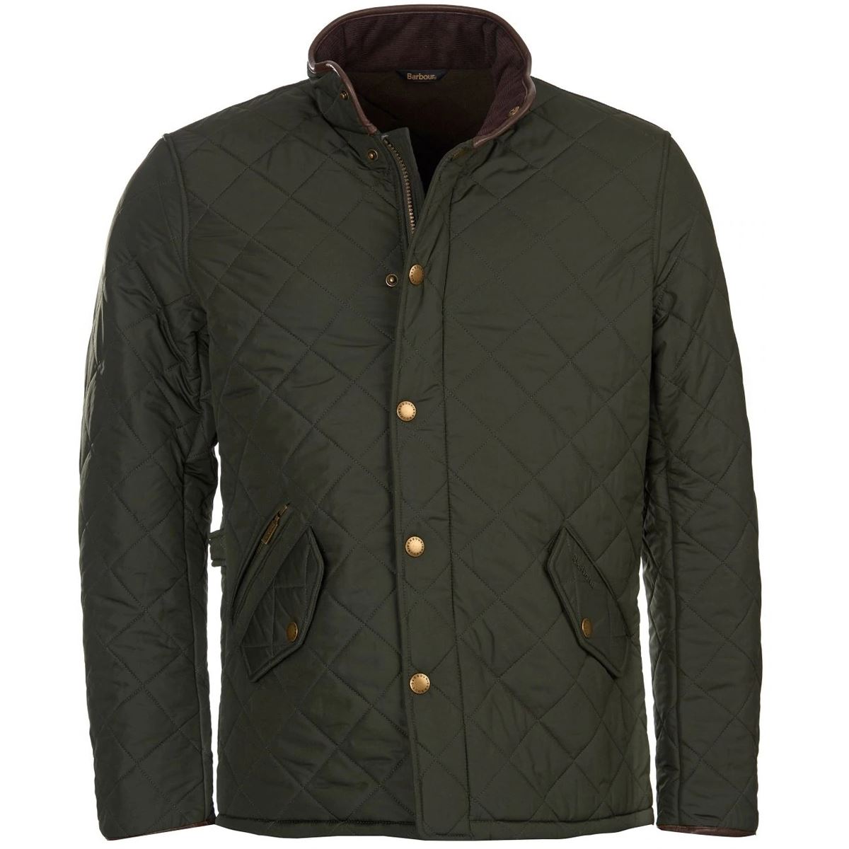 Image of Barbour Mens Powell Quilted Jacket Sage Large