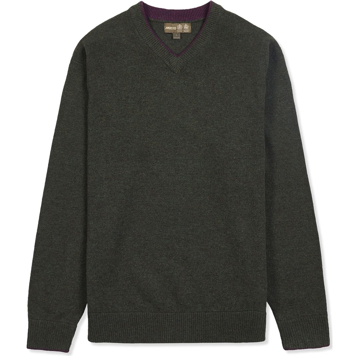 Image of Musto Mens Shooting V Neck Jumper Rifle Green Small