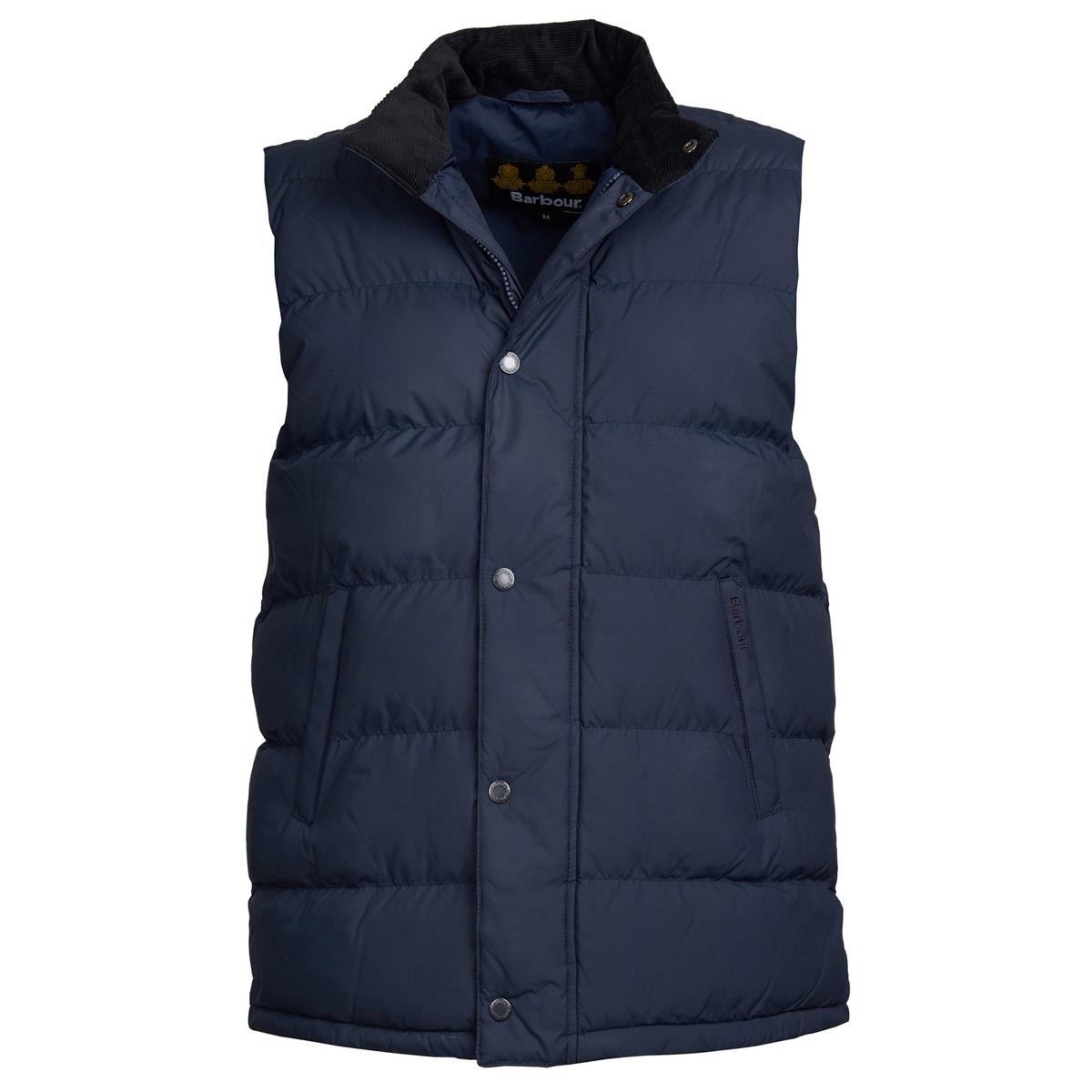 Image of Barbour Mens Mellor Gilet Navy Small