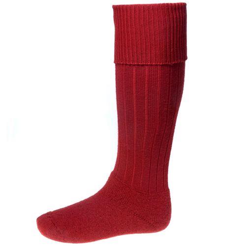 Image of Heritage 1845 Mens Scarba Classic Boot Sock Brick Red Medium