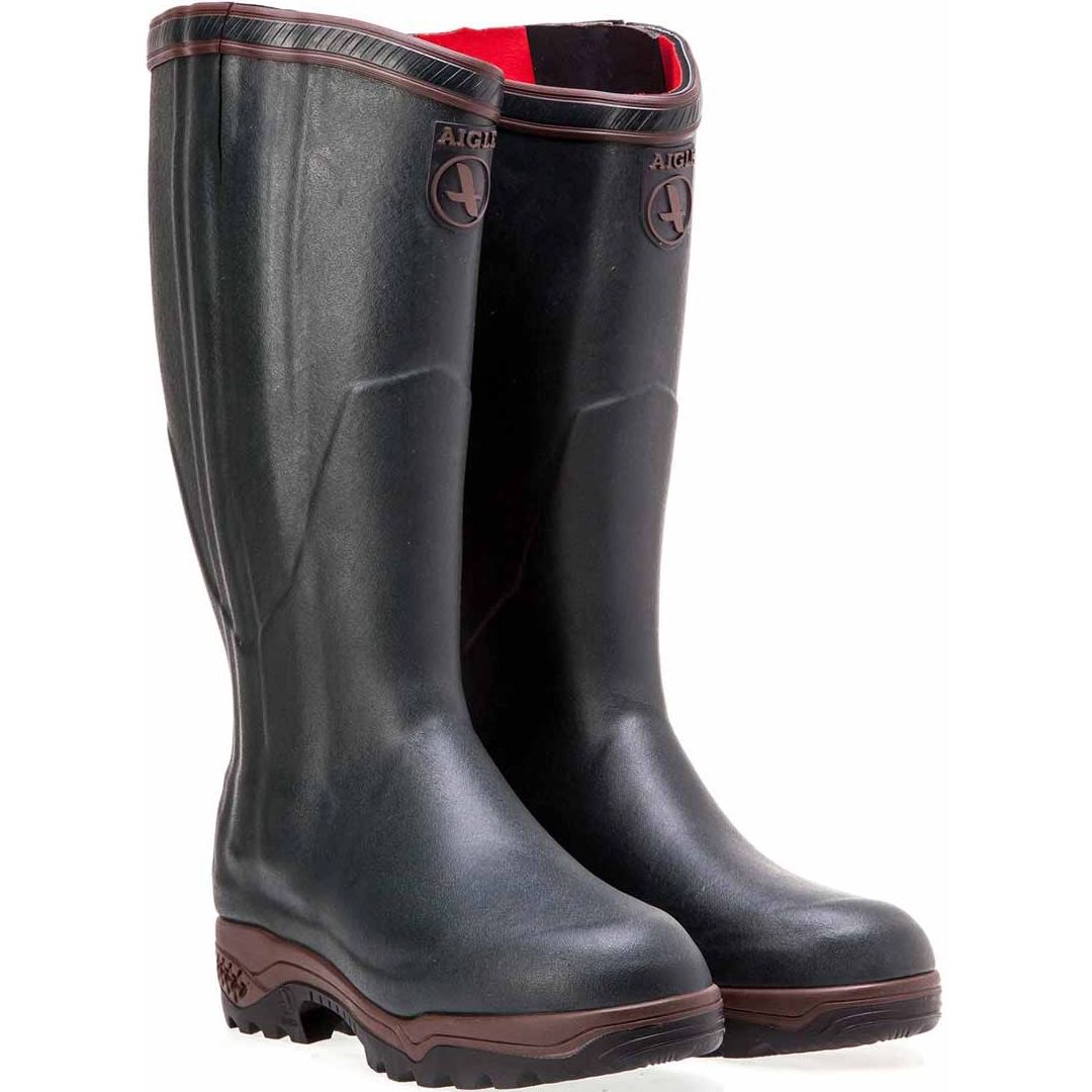 Image of Aigle Parcours 2 Iso Open Wellington Boots Bronze Green 7.5 (EU41.5)