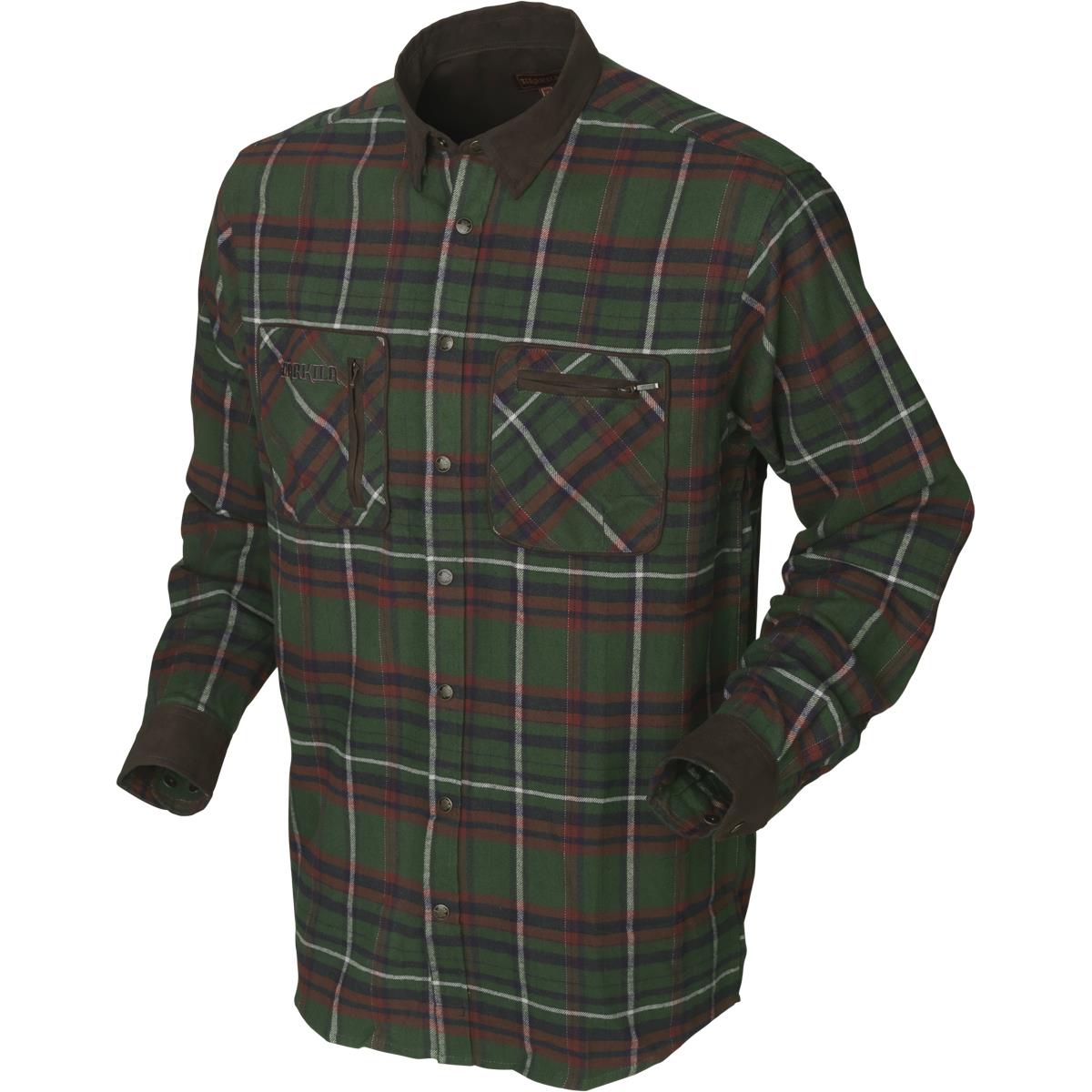 Image of Harkila Mens Pajala Shirt Green Check XXL