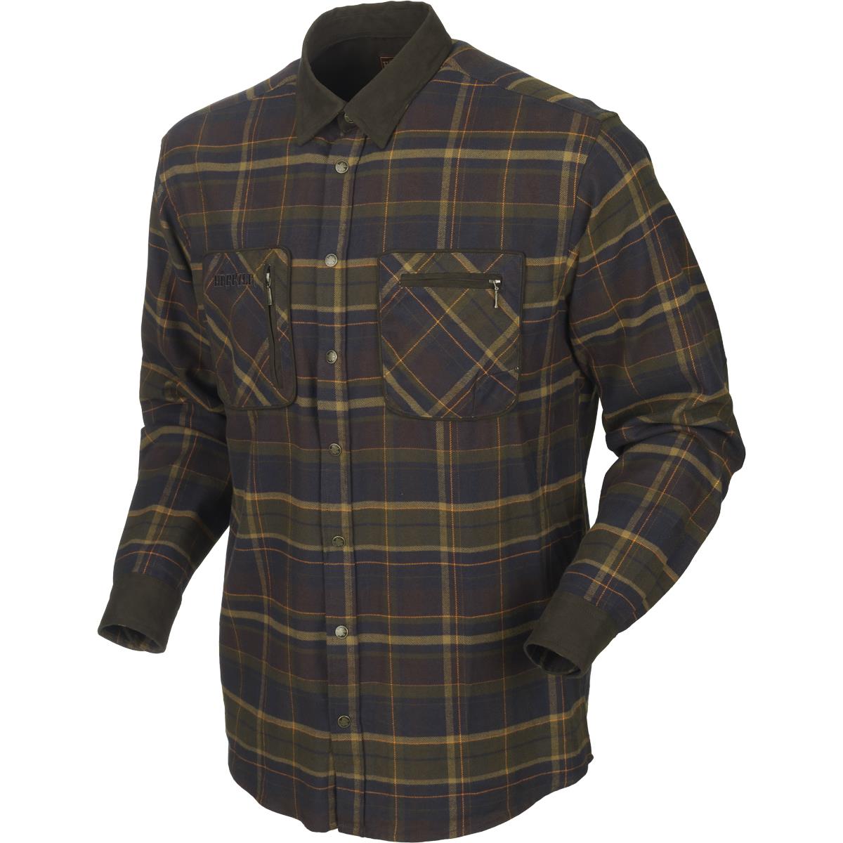 Image of Harkila Mens Pajala Shirt Mellow Brown Check Large