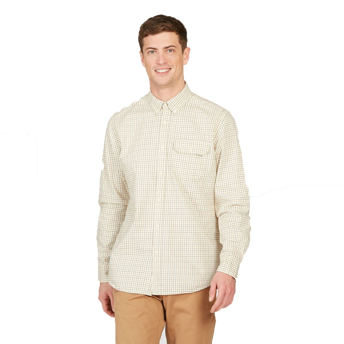 Image of Aigle Mens Huntjack Shirt Beige XXL