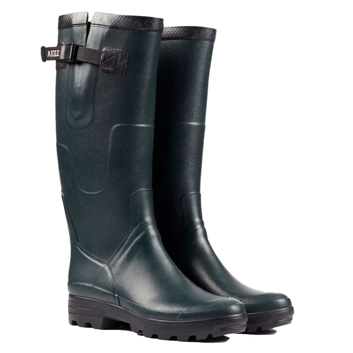 Image of Aigle Unisex Benyl M Vario Wellington Boots Bronze Green  (EU)