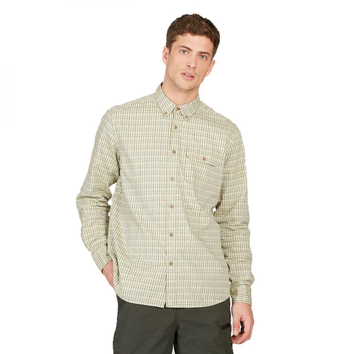 Image of Aigle Mens Huntjack Shirt Bronze Green Small