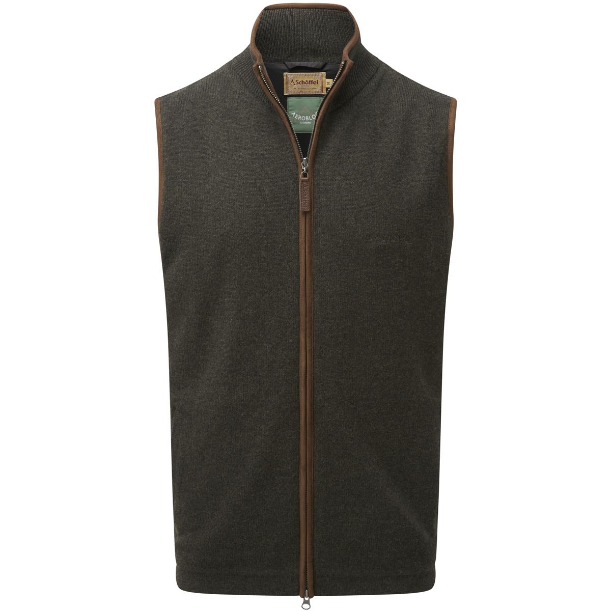 Image of Schoffel Mens Lambswool Aerobloc Gilet Loden Medium