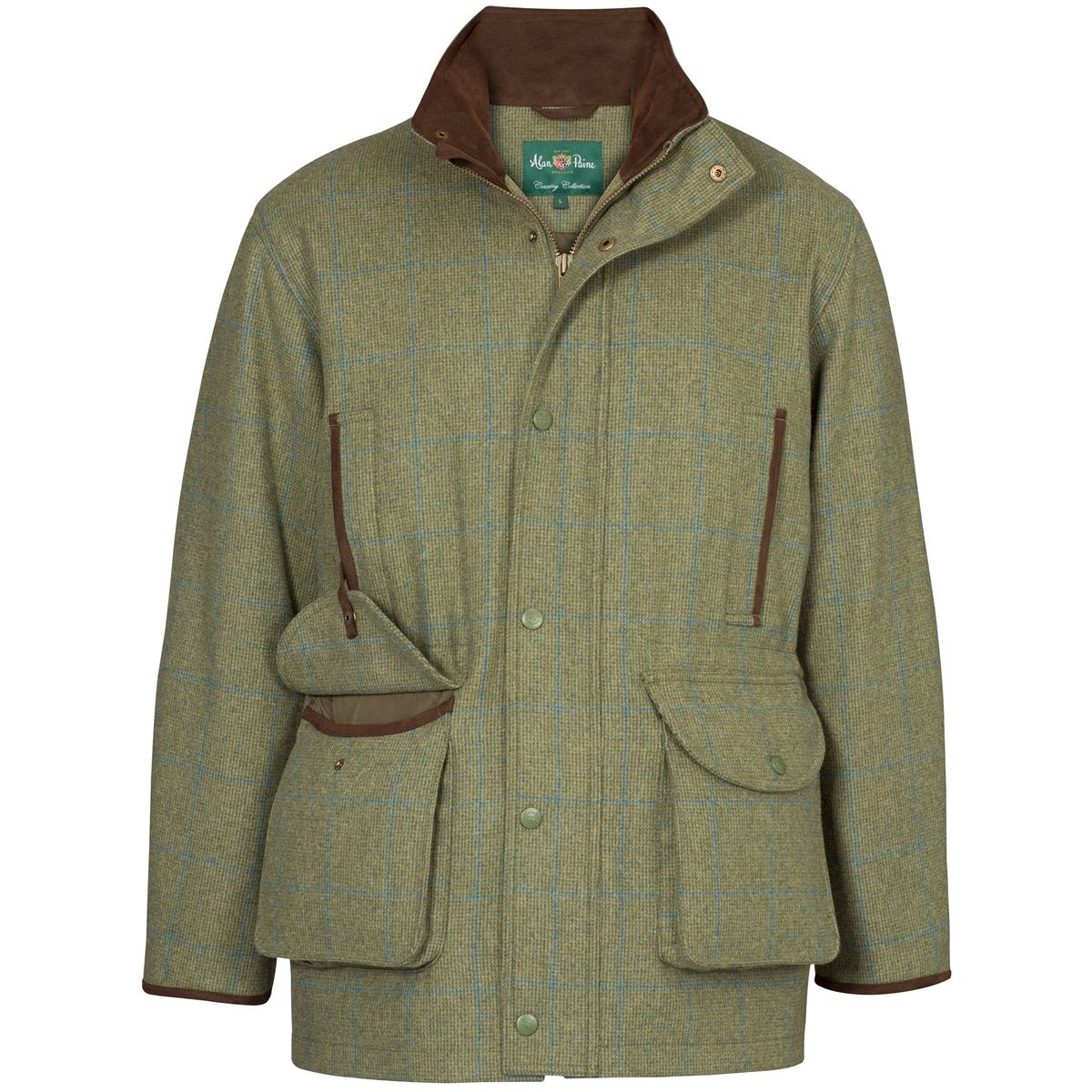Image of Alan Paine Mens Combrook Field Coat Lagoon Large
