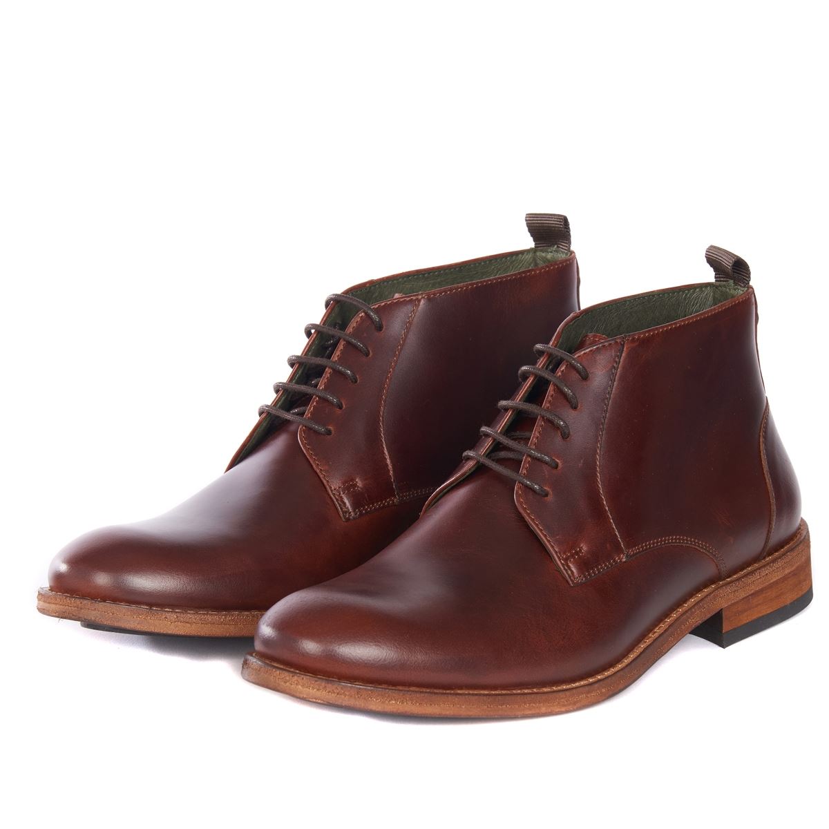 Image of Barbour Mens Benwell Chukka Boot Mahogany 12 (EU47)