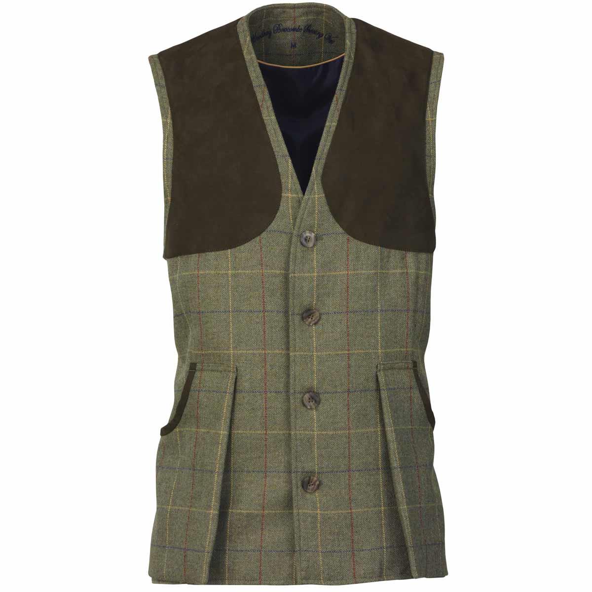 Image of Laksen Mens Bowcombe Shooting Vest Woodhay Tweed XL