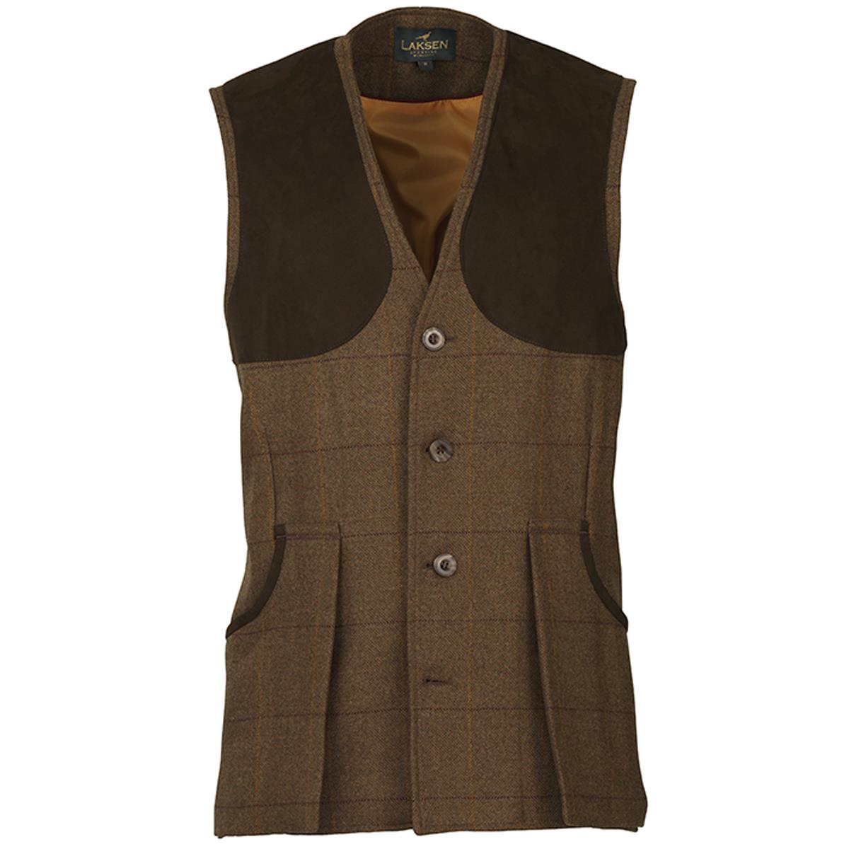 Image of Laksen Mens Bowcombe Shooting Vest Firle Tweed Large