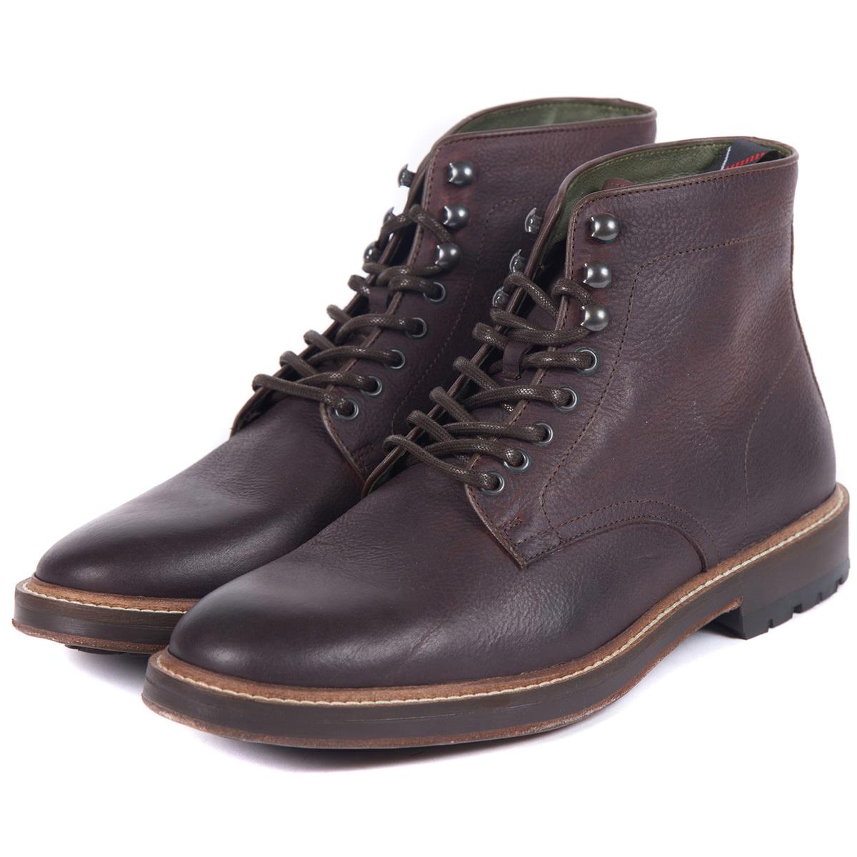 Image of Barbour Seaburn Derby Boot Dark Brown 8 (EU42)