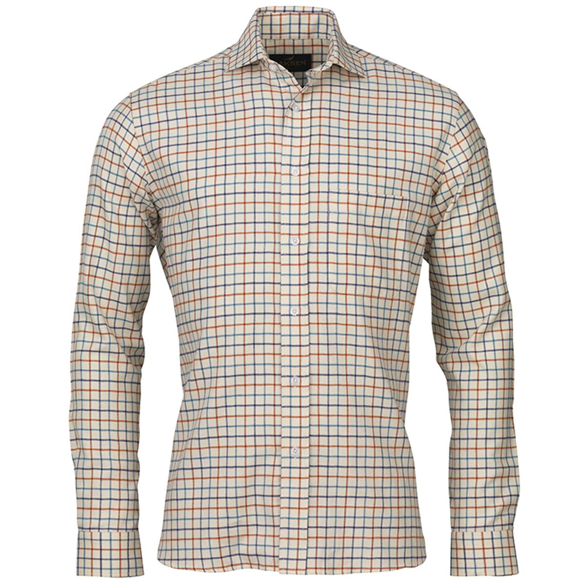 Image of Laksen Mens Jacques Shirt Navy/Ocean/Mandarin Large