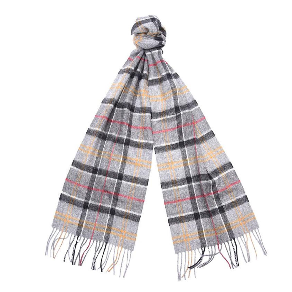 Image of Barbour Merino Cashmere Tartan Scarf Modern Tartan