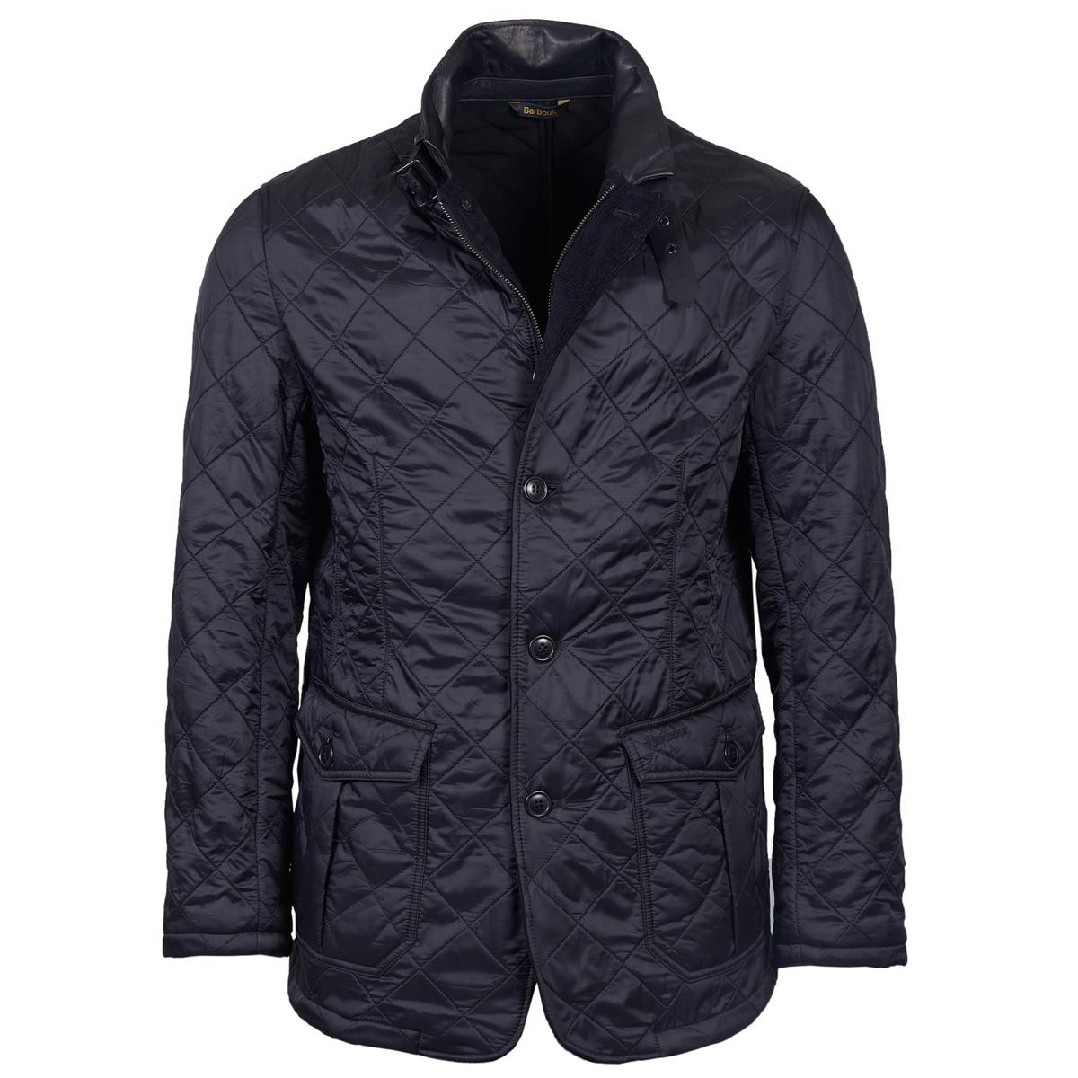 Image of Barbour Mens Doister Polarquilt Jacket Black Large