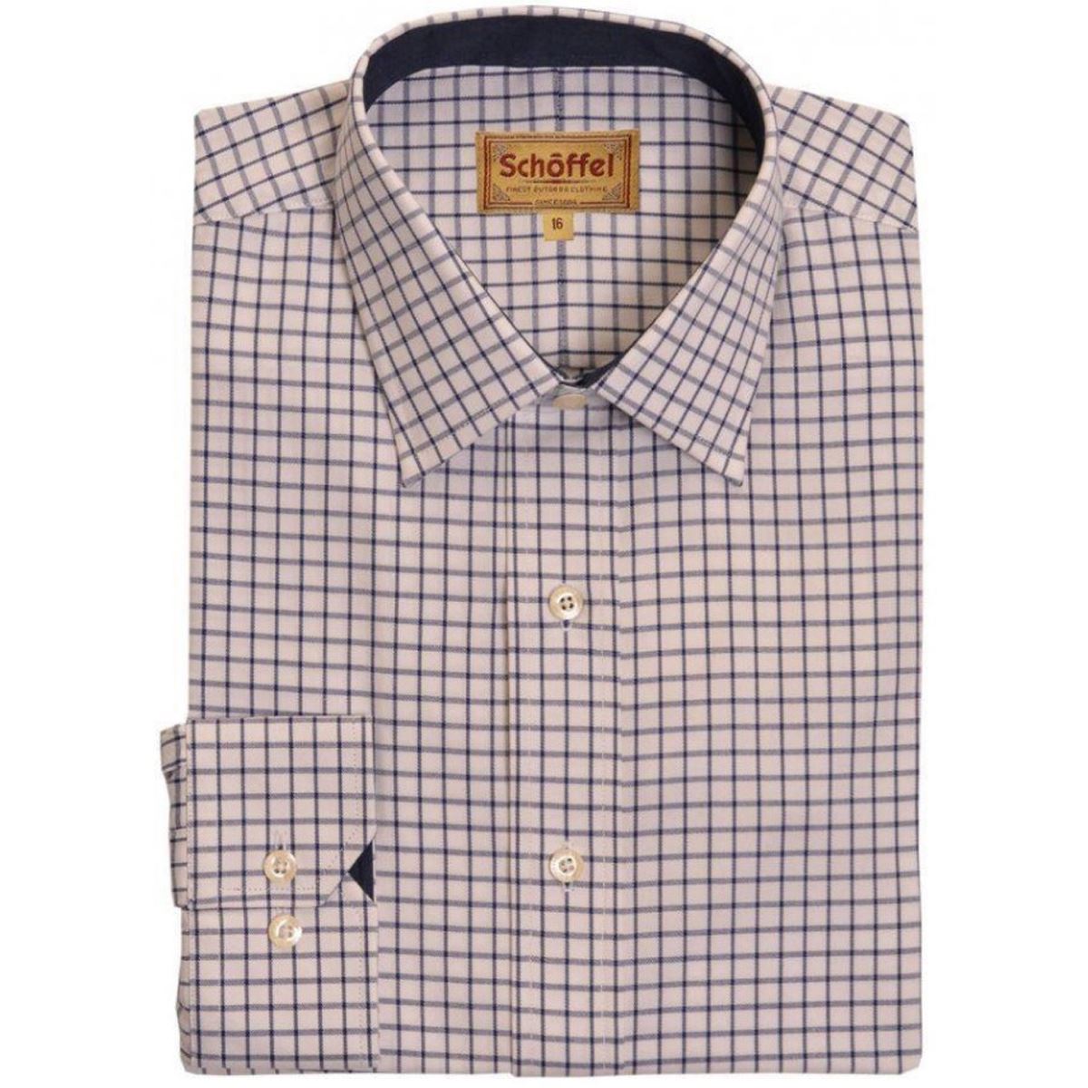 Image of Schoffel Mens Cambridge Shirt Indigo 15 Inch