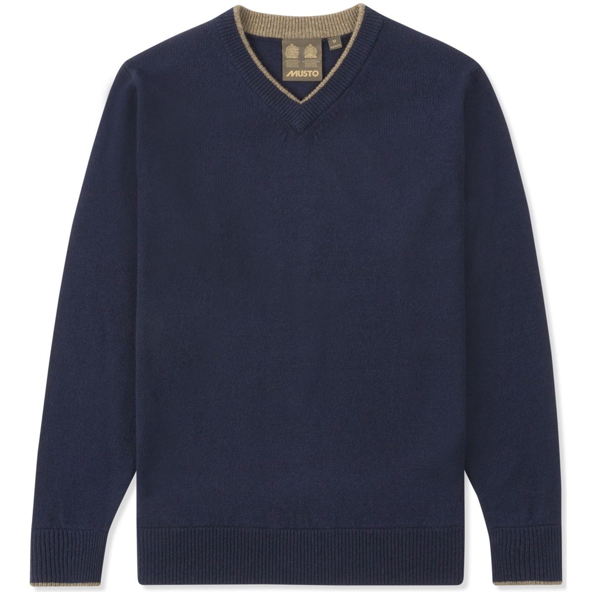 Image of Musto Mens Shooting V Neck Jumper True Navy Small