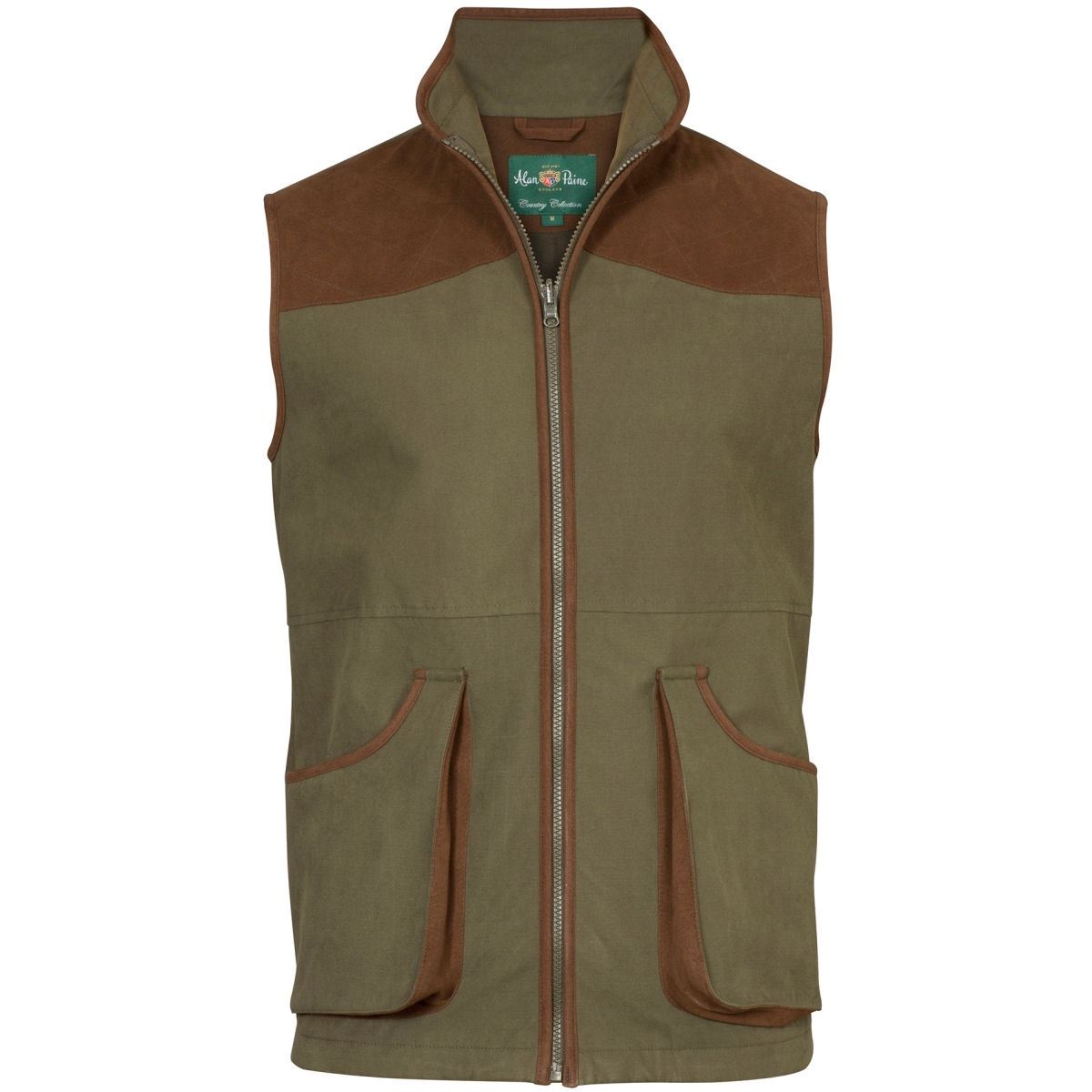 Image of Alan Paine Mens Berwick Waterproof Waistcoat Olive XL