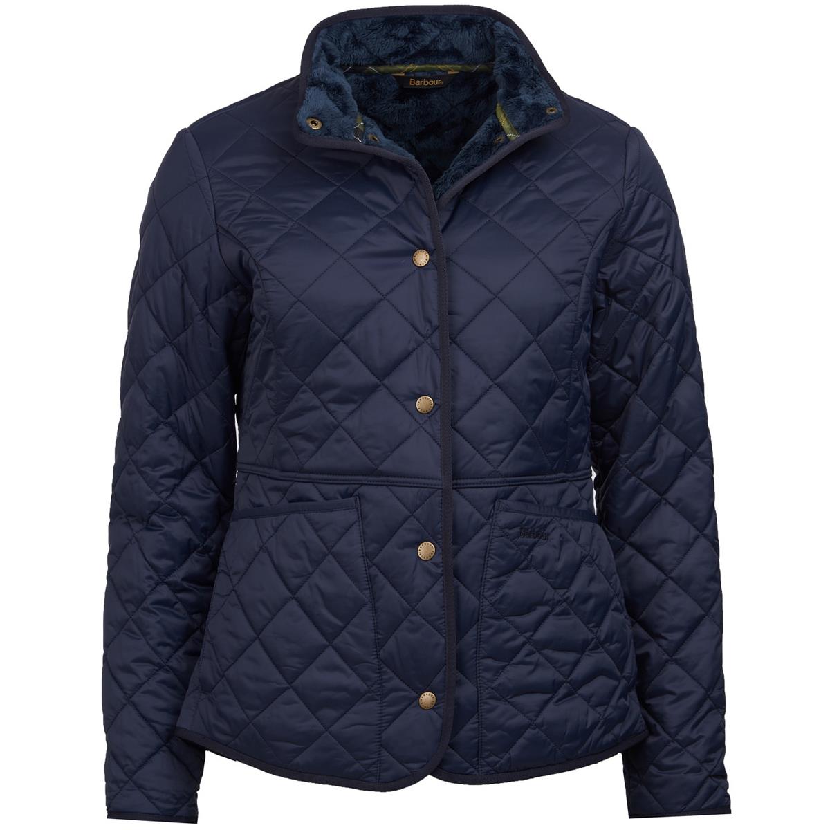 Image of Barbour Womens Jasmine Quilted Jacket Navy