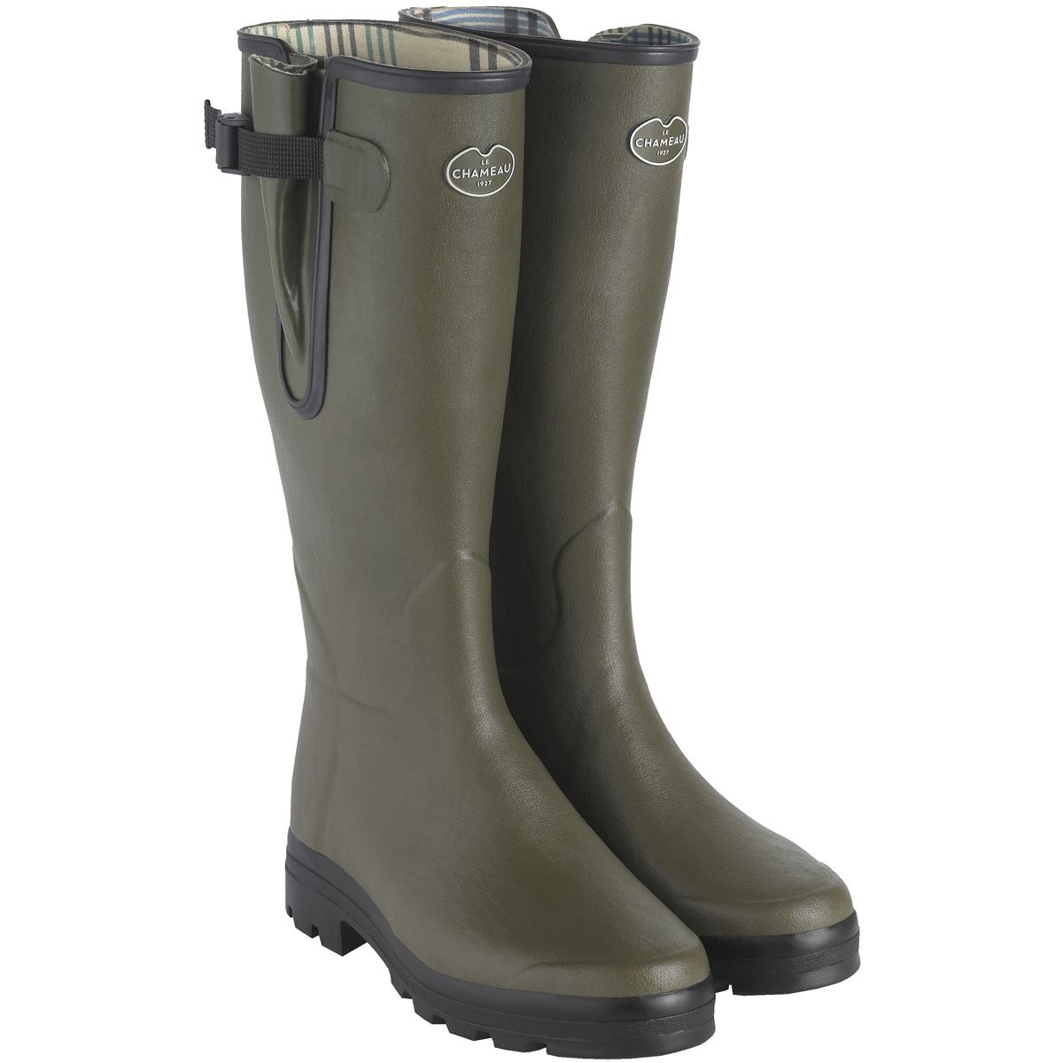 Image of Le Chameau Mens Vierzon Jersey Lined Wellingtons Vert Chameau 12 (EU47)