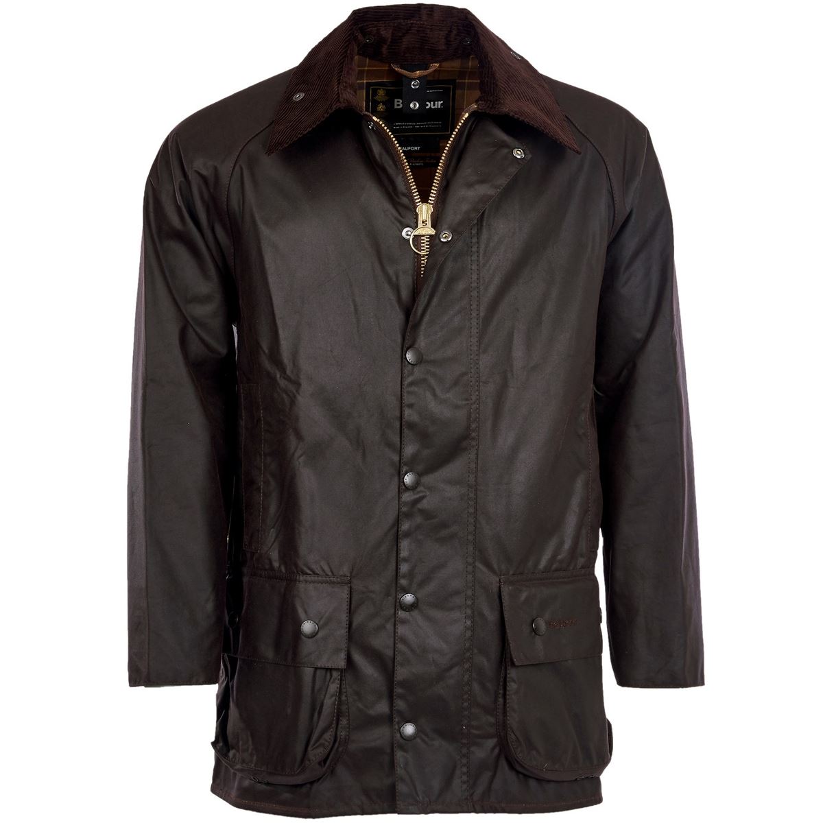 Image of Barbour Mens Beaufort Wax Jacket Rustic 40